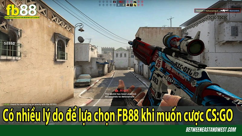 Có nhiều lý do để lựa chọn FB88 khi muốn cược CS:GO