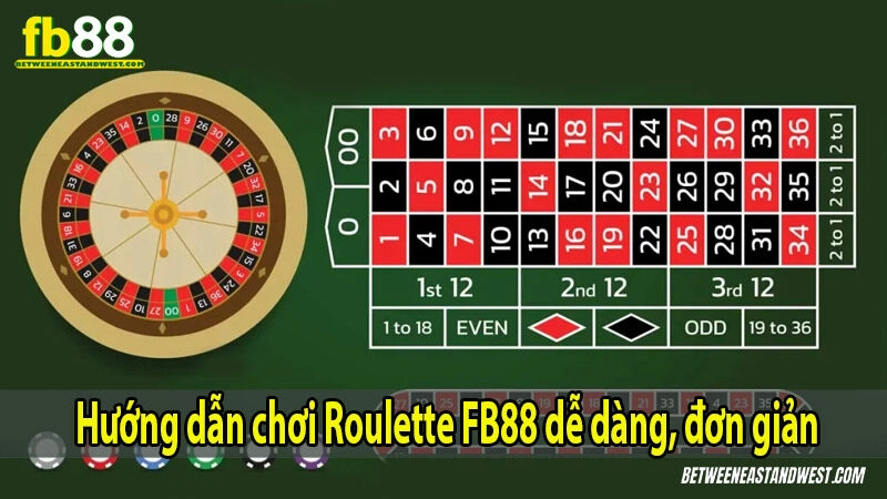 Hướng dẫn chơi Roulette FB88 dễ dàng, đơn giản