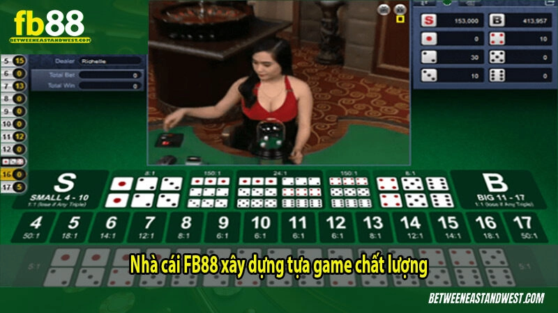 Nhà cái FB88 xây dựng tựa game chất lượng